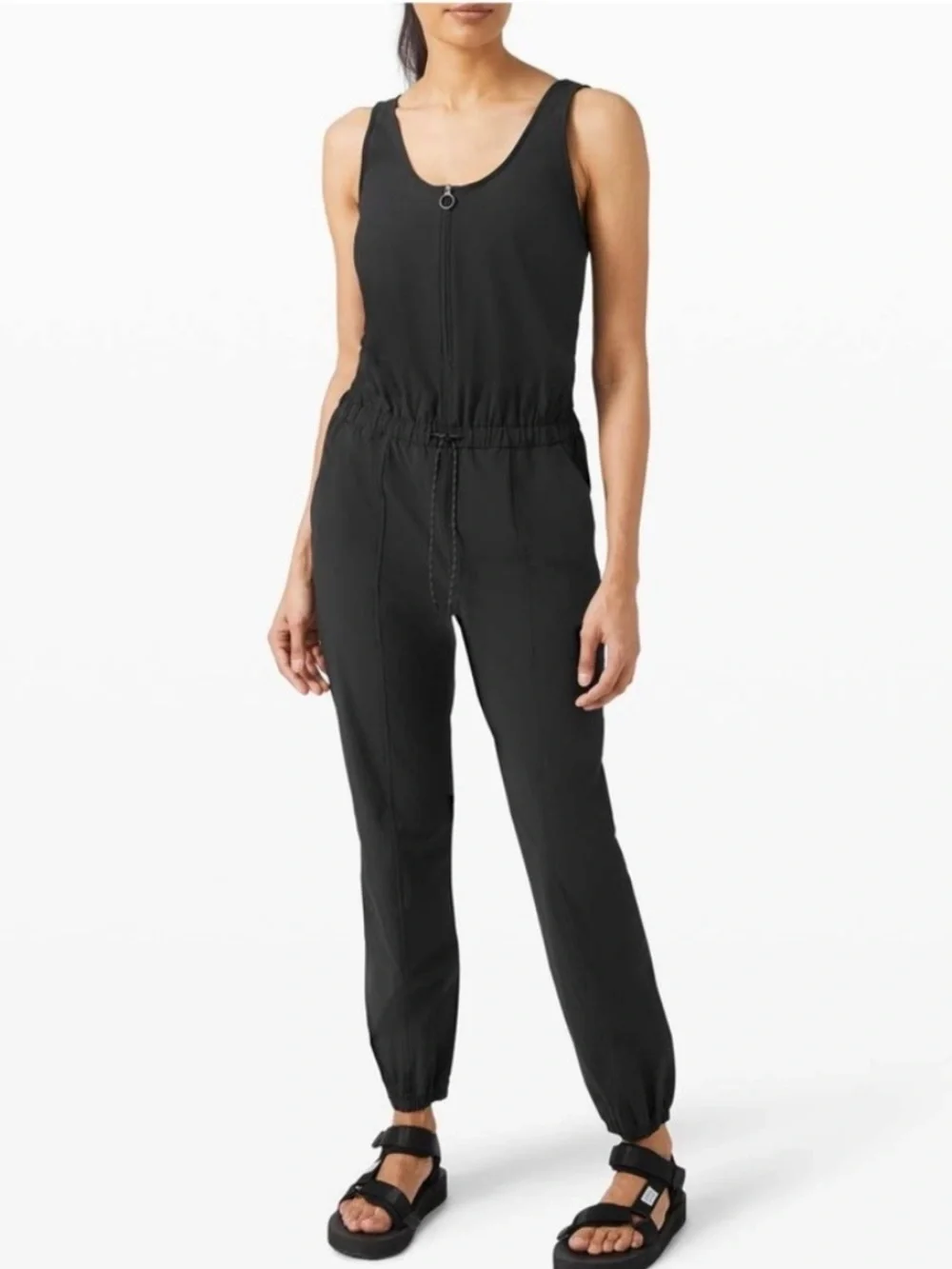 Lululemon Shift In Time Black Jumpsuit | Size 8